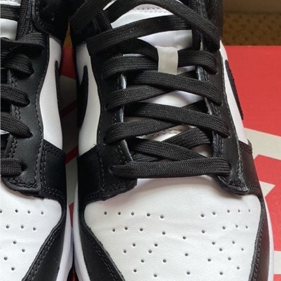 Nike Dunk Low Retro Black/White Shoes, Size 9 US/8 UK - Picture 3 of 12